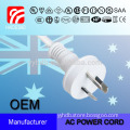 Australian SAA 3 Pin Plug Power Cord with Power cables